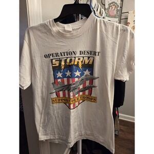 Vintage Operation Desert Storm Graphic Tee Shirt Size Large Unisex